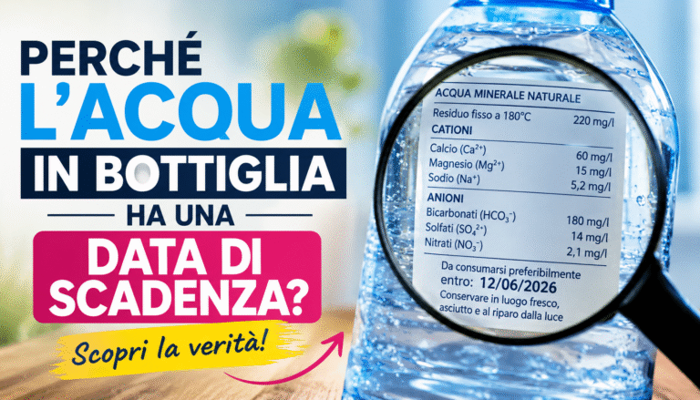 Perché l’acqua in bottiglia ha una data di scadenza?